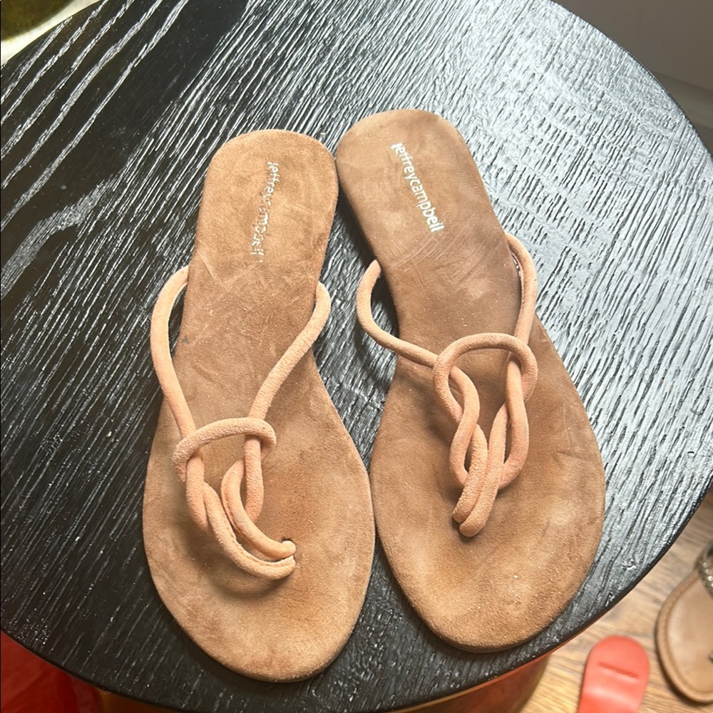 Jeffrey Campbell Tan Minimalist Sandals